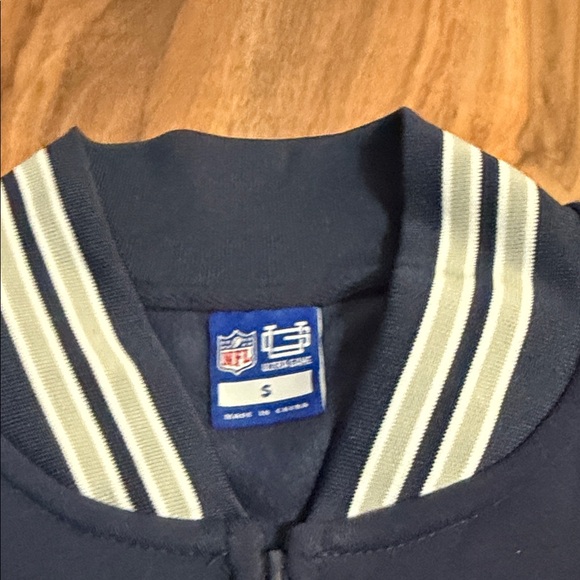 NFL Cowboys Dark Blue and gray Varsity Jacket - Picture 5 of 7